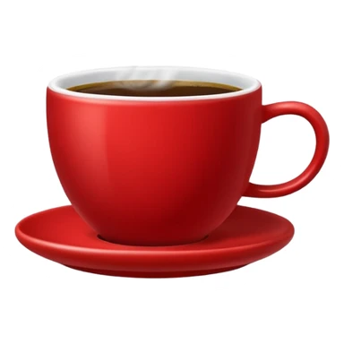 coffee in a red cup sticker