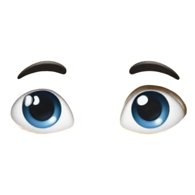 Face giving a disgusted side eye sticker