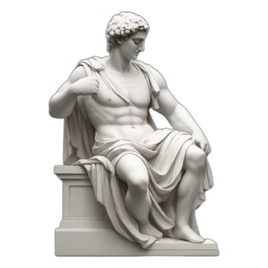 greek statue without a face  sticker