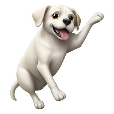 dog climbing tree sticker