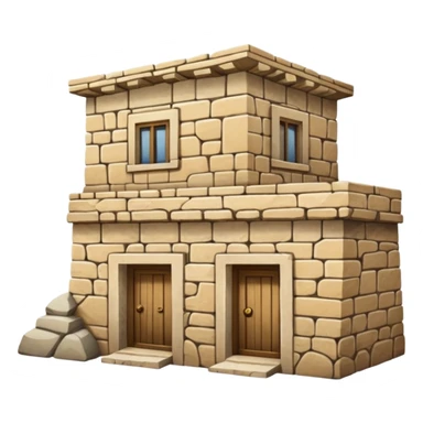 Palestinian old stone home sticker