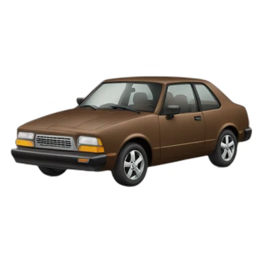 static brown car sticker