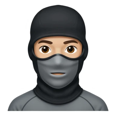 Hombre con pasamontañas nike sticker