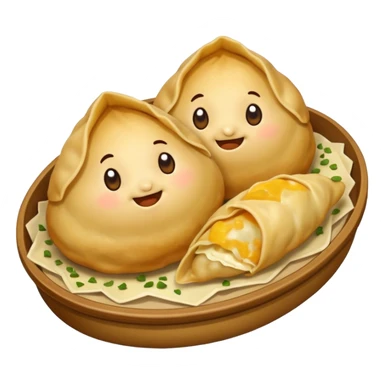 pierogie food emoji sticker