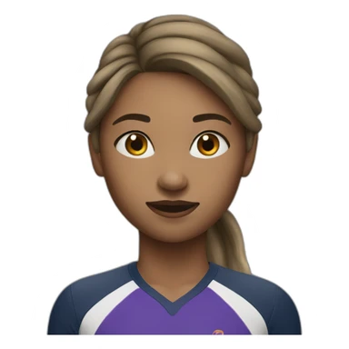 Athlete girl sticker