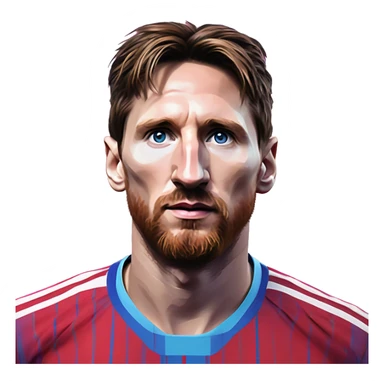 Synthwave Messi in Soviet pixel style, oil paint, epic eyes, intricate lips, exquisite pose, beautiful, desirable, logical, Midsommar  sticker