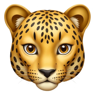 leopard wearing necklace sticker