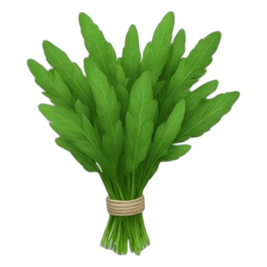 bouquet of green herbs sticker