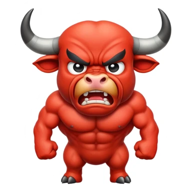 An emoji of a spanish bull sticker