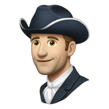 Macron bonnet d'âne sticker