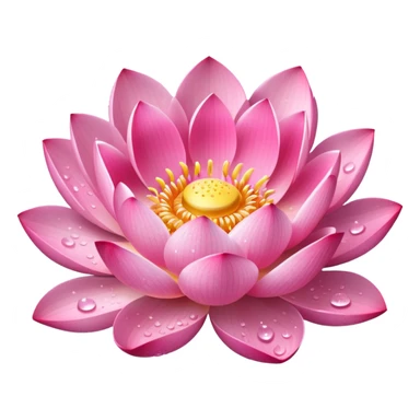 lotus flower with sparkles sticker