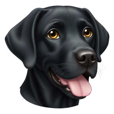 American Black Labrador female sticker