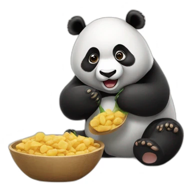 panda qui mange un panda sticker