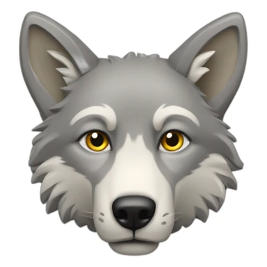 Loup sur un âne sticker