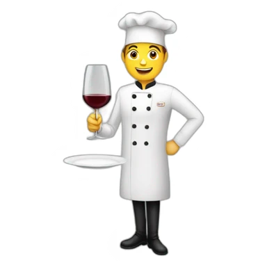 serveur de restaurant sticker