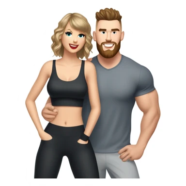 Taylor swift and travis kelce sticker