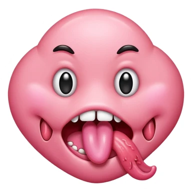 Drooling tongue sticker