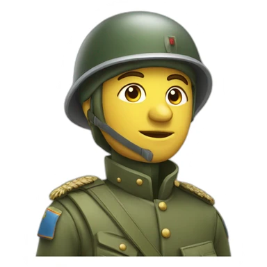 Soldat sur un chard sticker