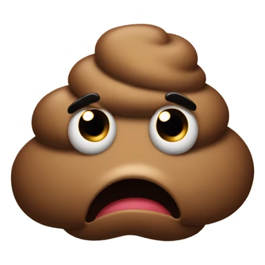 sad poop sticker