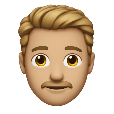 Hazel eyes middle aged man fair skin sticker