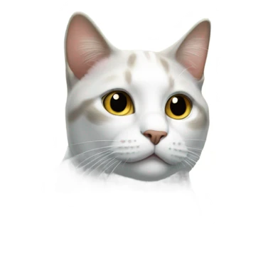 Cat on skies sticker