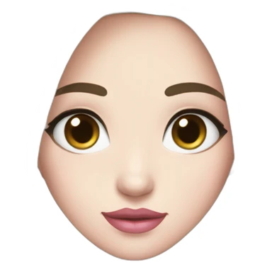 Beautiful woman,Black hair,long hair,White skin,oval face,big eyes,Blackeyes,Pink lips,Chinese sticker