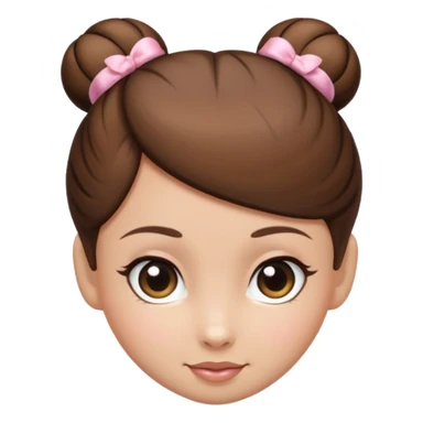 ballet bun sticker