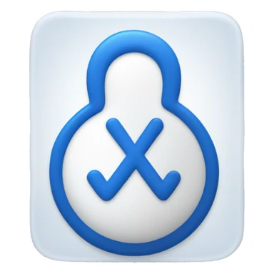 Bluc tick verified in blue and white color sticker