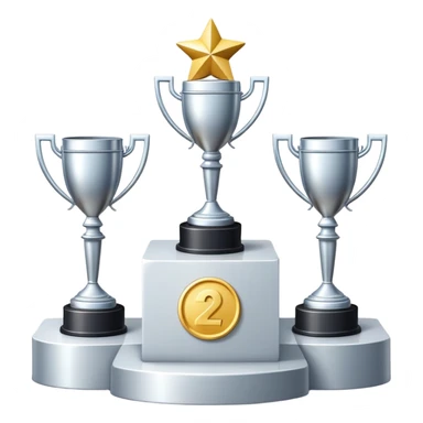 racing victory podium with three places for winners sticker