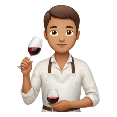 Man who makes wine sticker