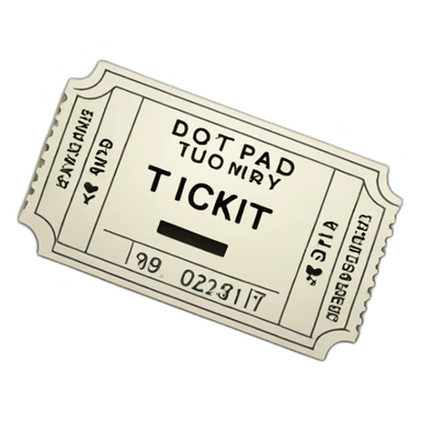 movie ticket sticker