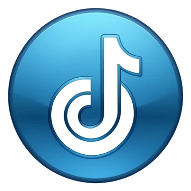 Tiktok verificado logo azul sticker