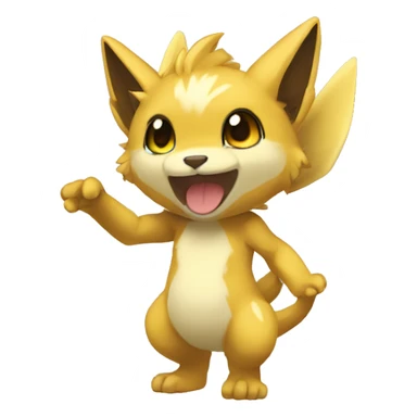 a anthro chibi-style Fakémon-hybrid full body sticker