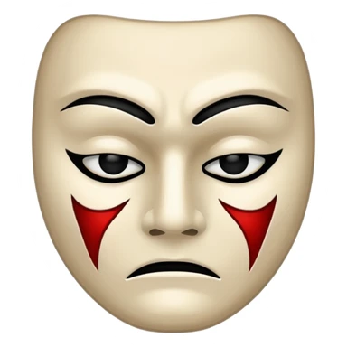 tragic mask sticker