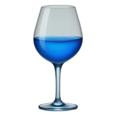 Blue alcohol sticker
