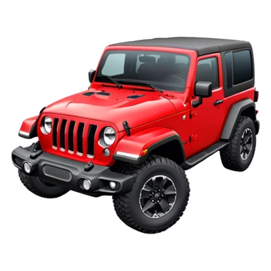 Jeep Wrangler - Jeep (Model Year: 2022) (Iconic colour: Red) sticker