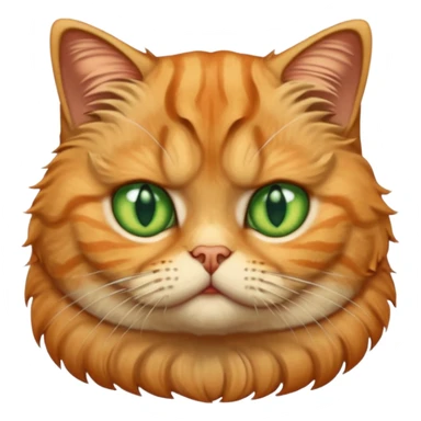 angry Scottish Fold cat sticker