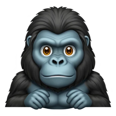 long haired gorilla sticker