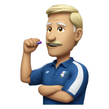 coach esport with whistle sticker