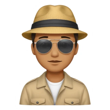 man searching something with people sticker