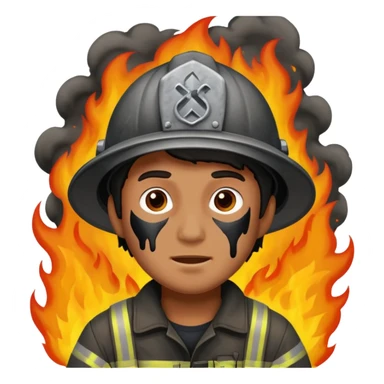 Tam ölecekken ateşten kurtulan adam sticker