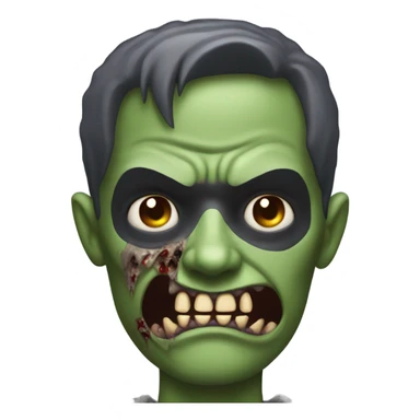 Bat man zombie sticker