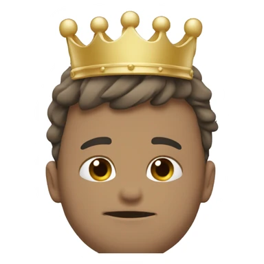 hug wit crown sticker