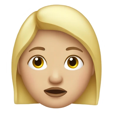 overweight blondie woman crying sticker