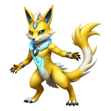  Futuristic Zeraora-Renamon-fusion (full body) sticker