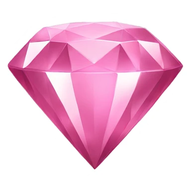 Cute shiny pink diamond sticker