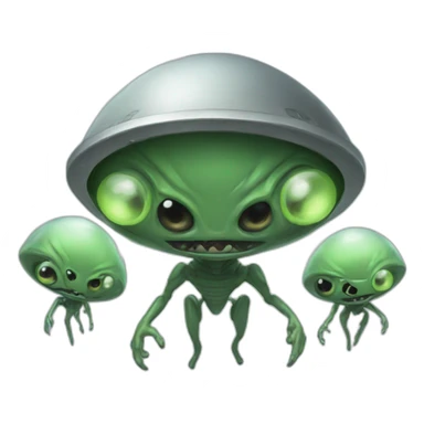 Aliens invasion sticker