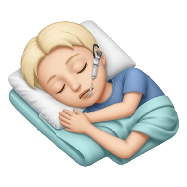 Intubated asleep sticker