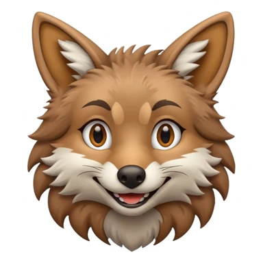 A Coyote Emoji sticker