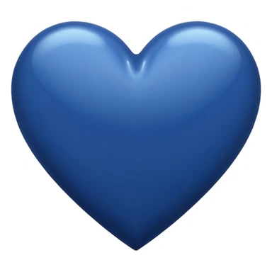Navy blue heart sticker